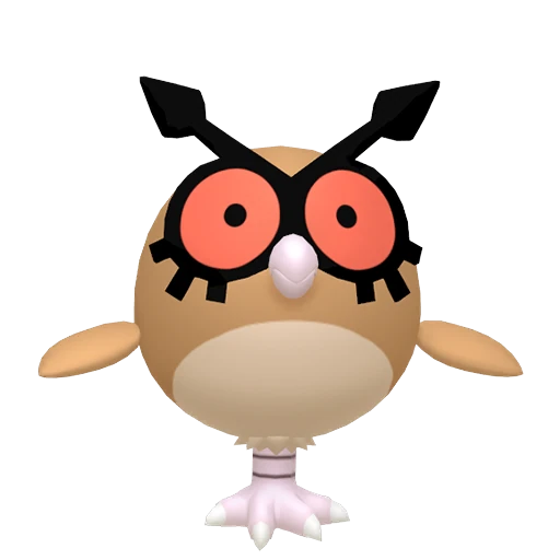 Hoothoot Pokédex artwork