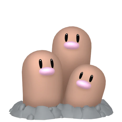 Dugtrio Pokédex artwork