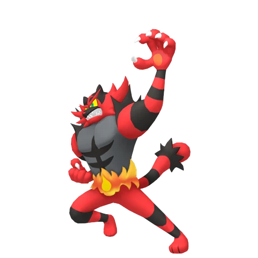 Incineroar Pokédex artwork